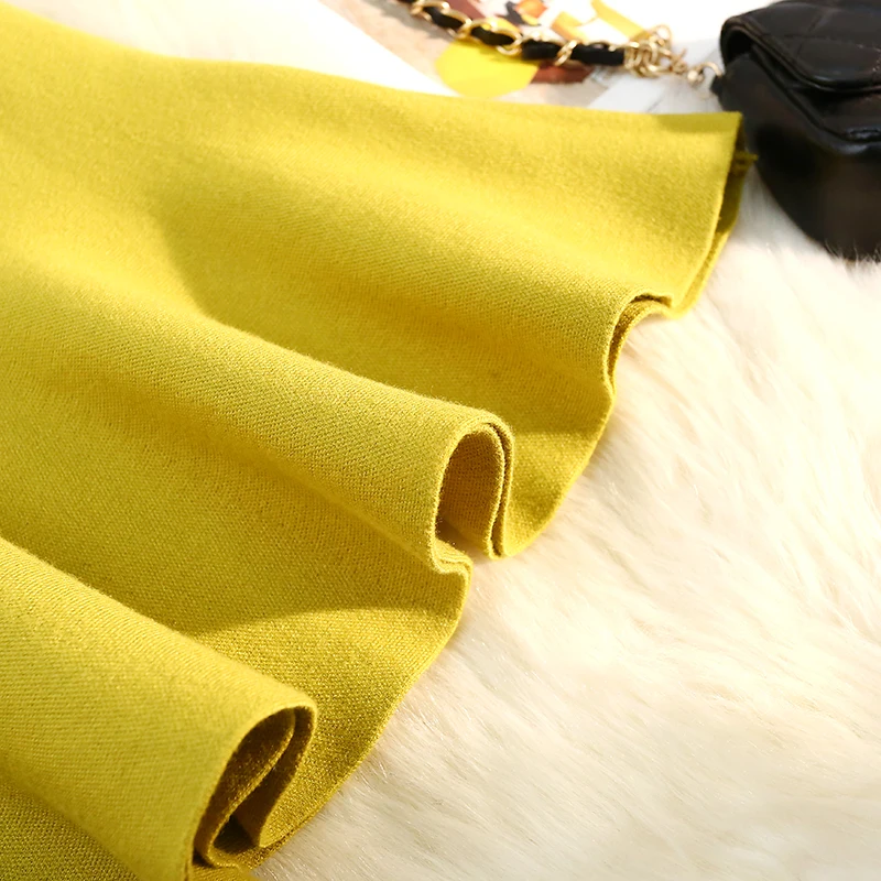 Трикотажная женская юбка на талии