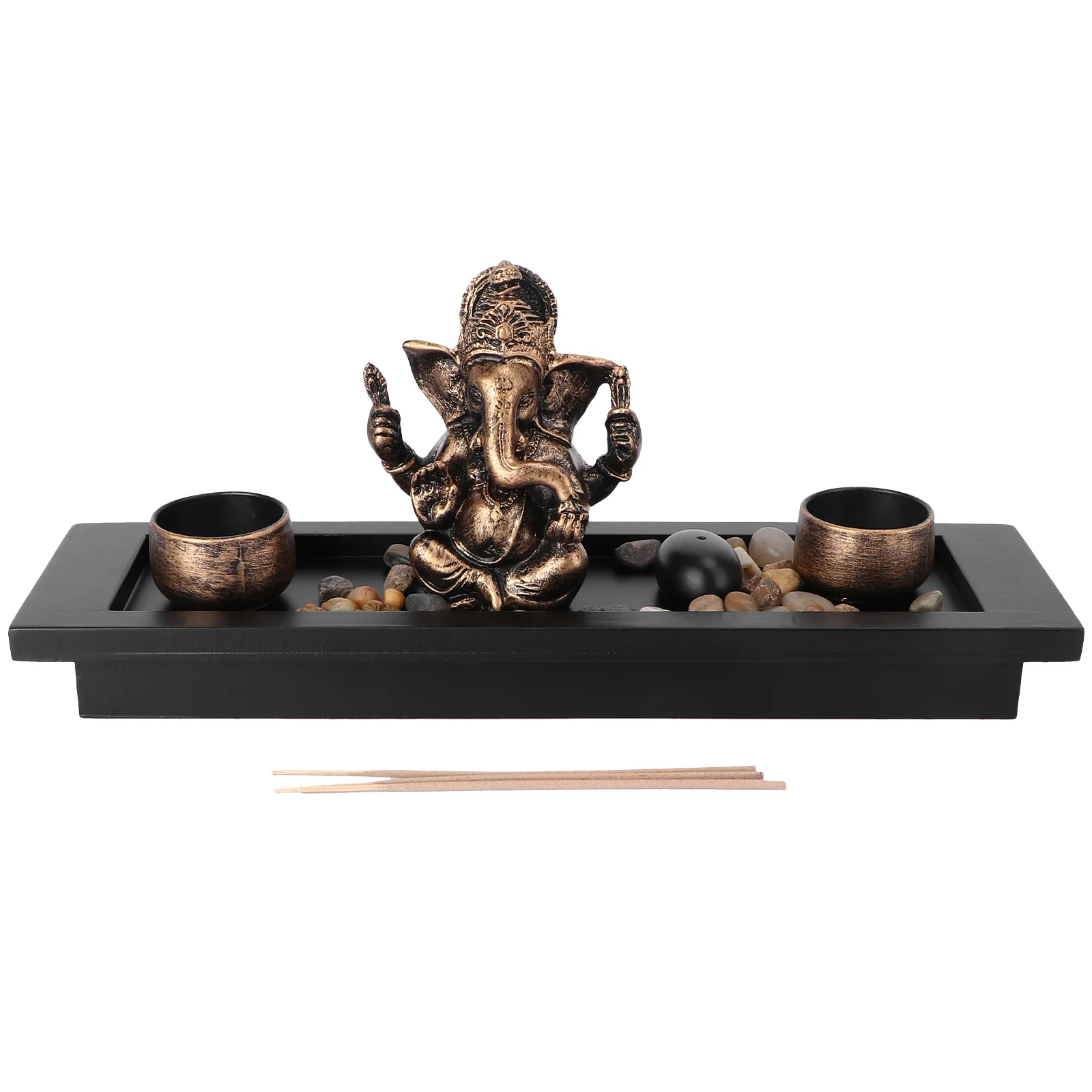 

1 Set Hindu God Statue Ornament Elephant Sculpture Desktop Ornament