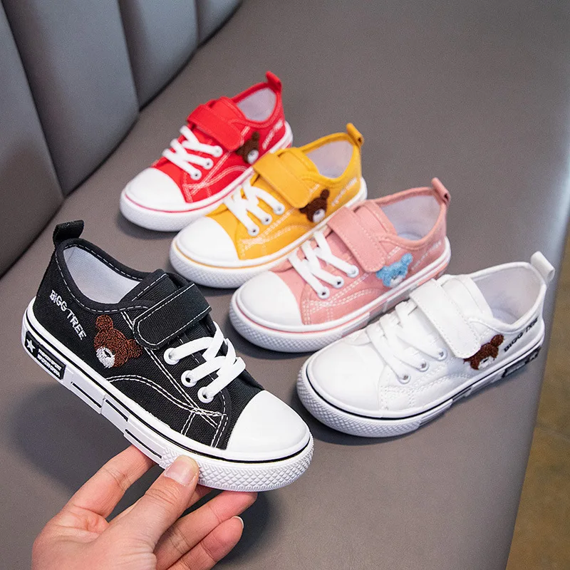 

Size 22-37 Children Non-slip Low-top Flat Shoes Boys Wear-resistant Casual Running Sneakers For Kids Girls Light Soft Sole Shoes