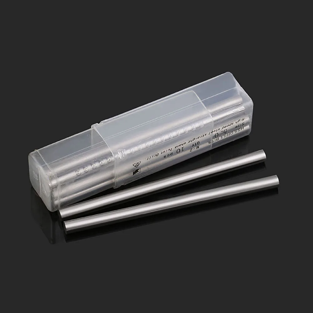 

10Pcs 0.5-6.9mm Precision HSS Round Bar Steel Rod 100mm Long All Size HRC 60 - 62