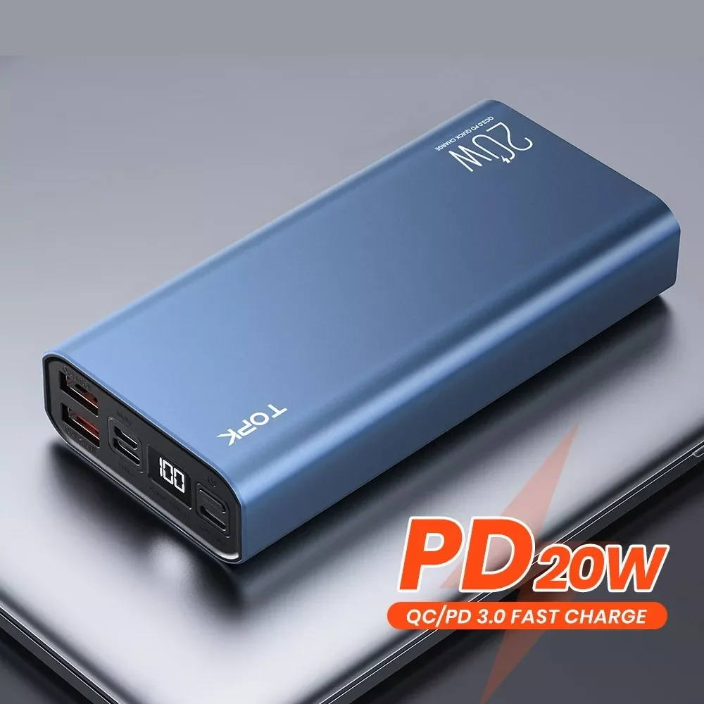 

NEW2023 I2006P PD 20W Power Bank 20000mAh Portable Charging Poverbank Mobile Phone External Battery Charger Powerbank 20000 mAh