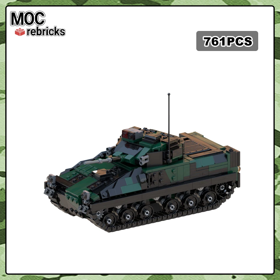 MOC-180519 FV510 Warrior IFV гусеничный бронированный автомобиль строительный блок пехота