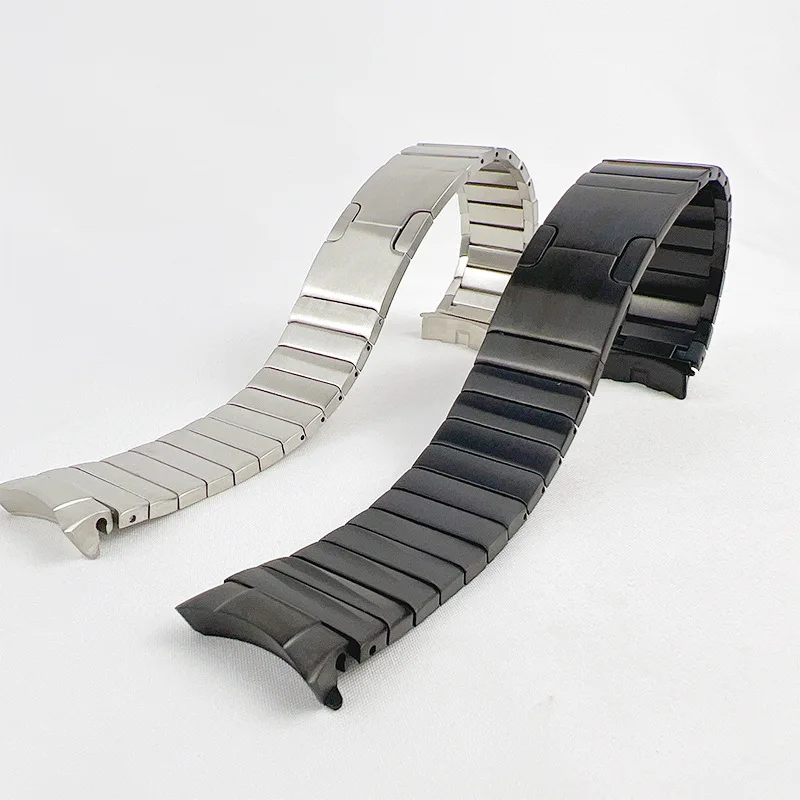 Curved metal Strap for correa samsung galaxy watch 4 Classic 42mm 46mm for samsung galaxy watch 5 40mm 44mm Stainless Steel band