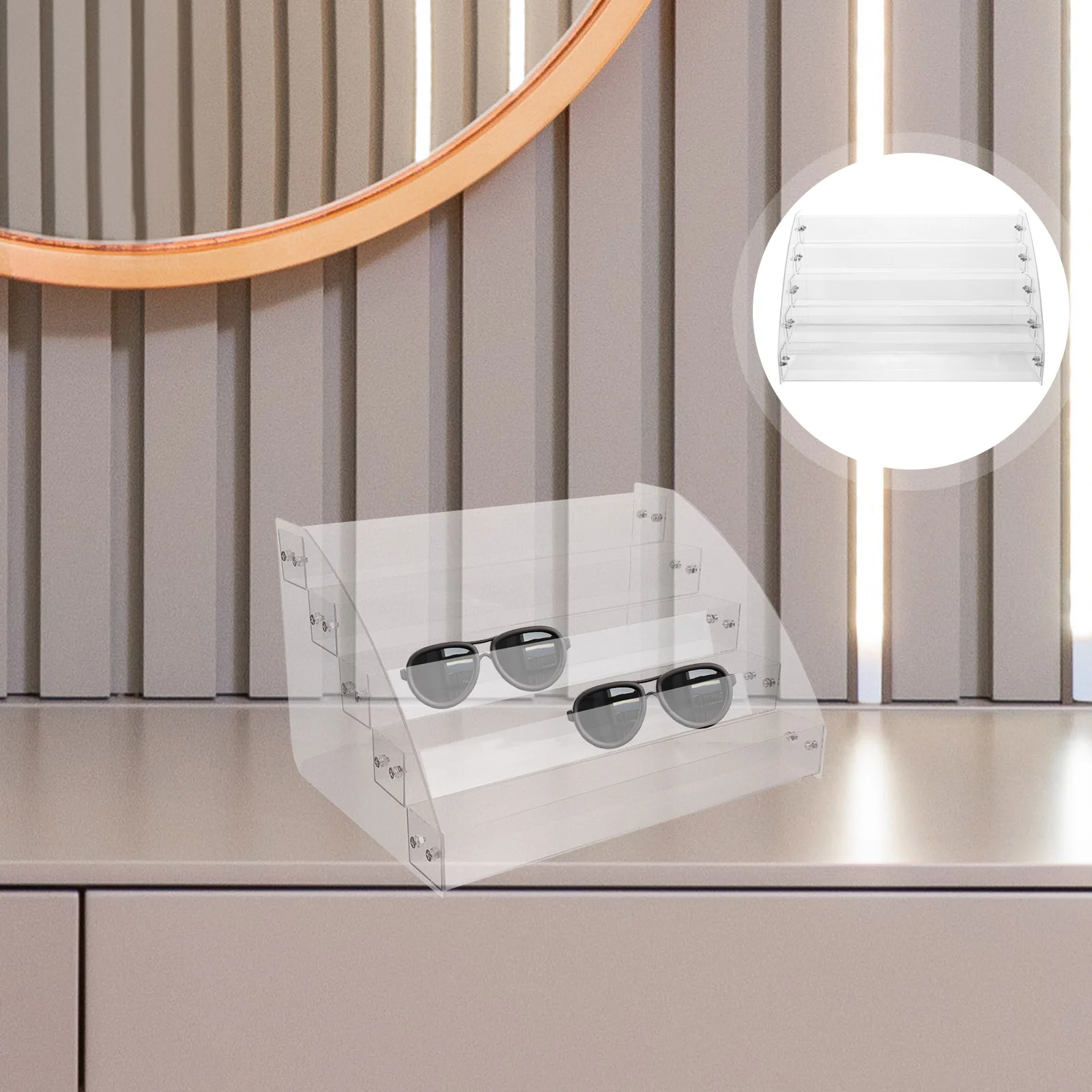 

Glasses Display Stand Sunglasses Rack Show Myopia Organizer Eyeglasses Holder Plastic Stands