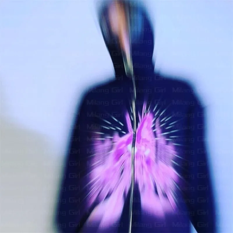 Женская толстовка с капюшоном на молнии в стиле хип-хоп