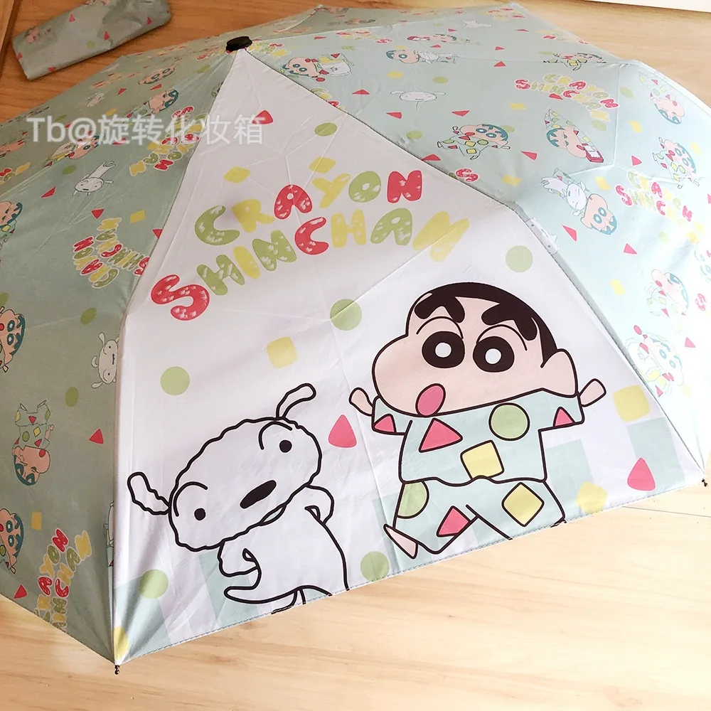 Новый Зонт Crayon Shin Chan с аниме-фигурками полностью автоматический складной зонт