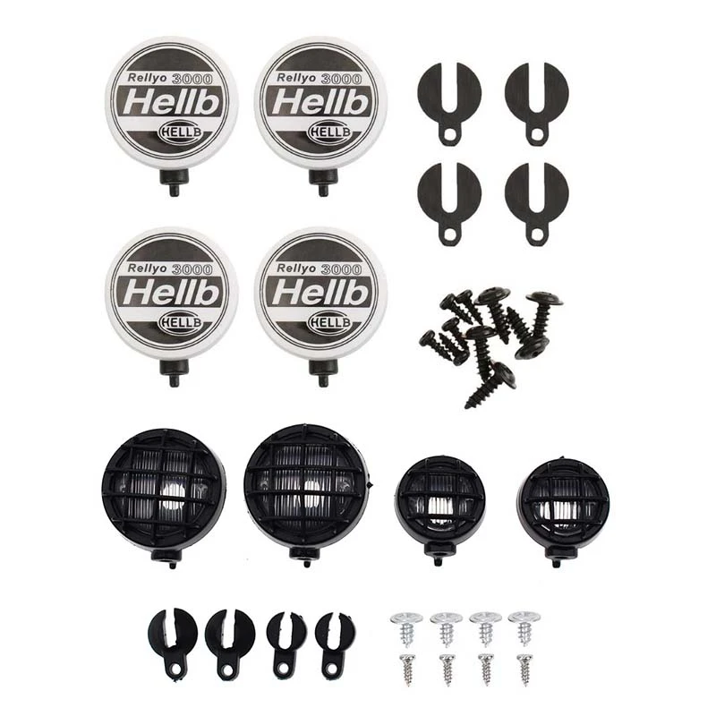 

8x RC Car Round Lampshade / Light Cover for 1:10 RC Crawler Axial SCX10 D90 Tamiya CC01