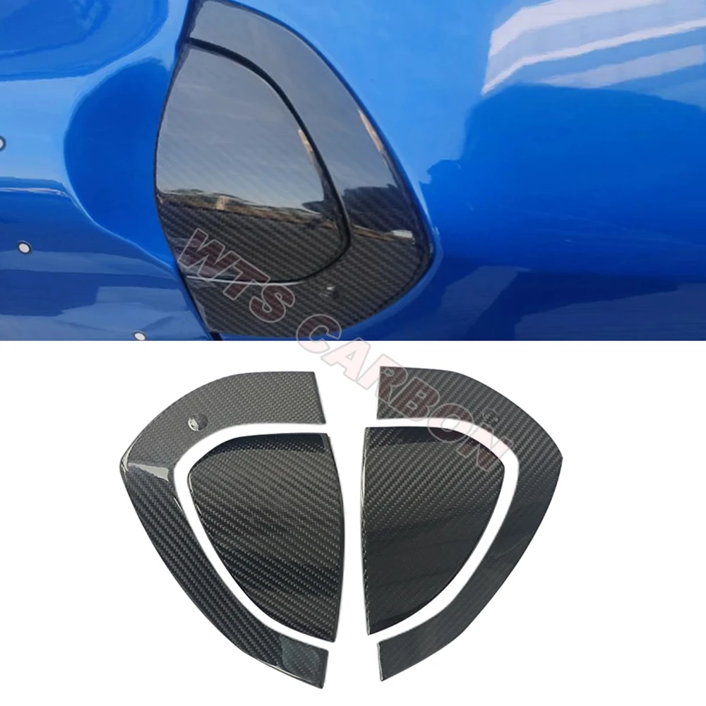 Для Nissan Z RZ34 400Z 2022-2024 сухая накладка на внешнюю дверную ручку из углеродного