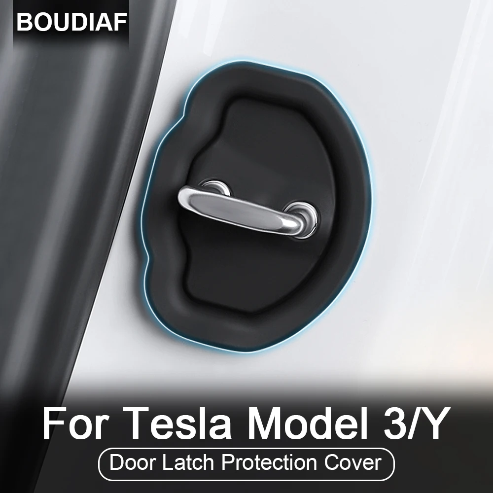 

Для Tesla Model 3 Y 2016-2022 Защитная крышка для автомобильного дверного замка, детали для защиты от детей, 1 шт./комплект, автозапчасти
