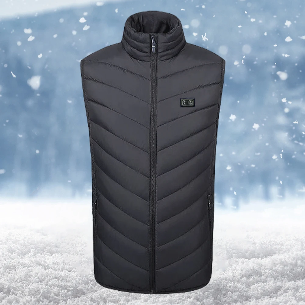 

Unisex Heating Vest USB Charging Electric Heating Gilet 3 Temperature Mode 11 Areas Heated for Outdoor Camping Hiking