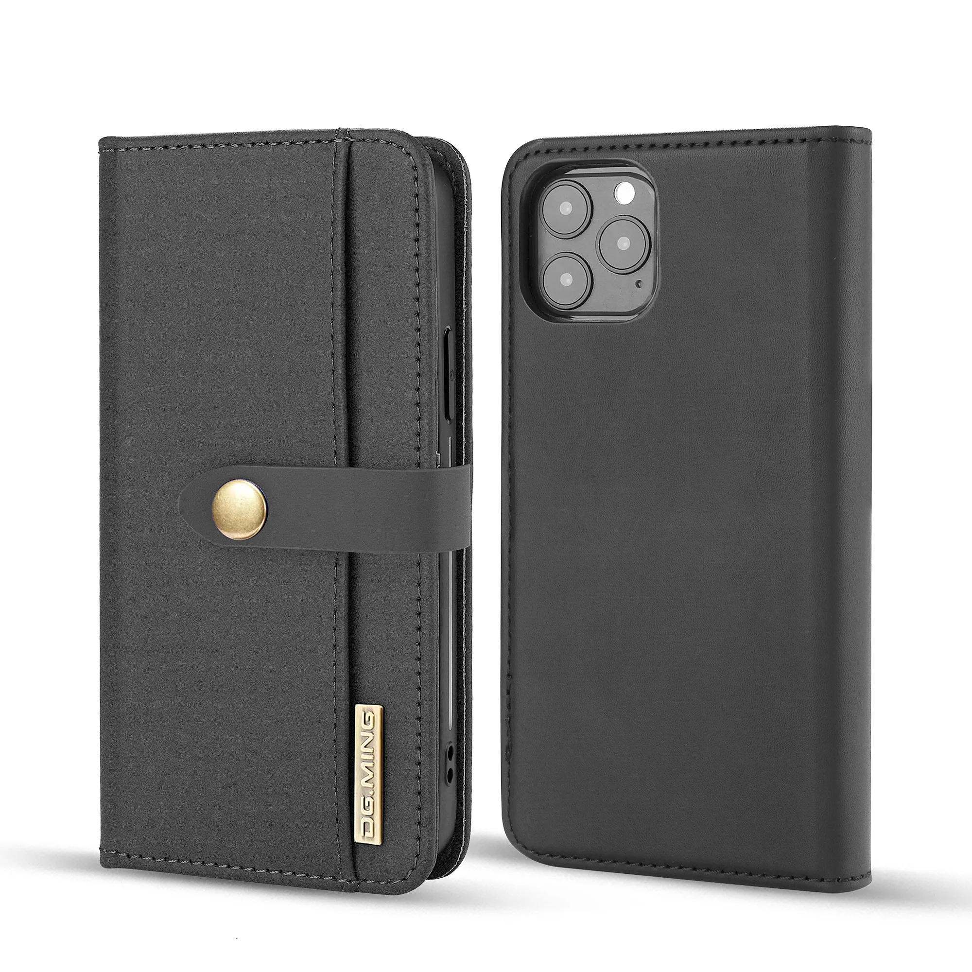 

DG.Ming For IPhone 11 12 Pro Max Wallet Case Detachable Leather Magnetic Sleeve Cover Case for IPhone XS Max X XR 6 6S 7 8 Plus