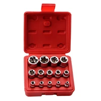 14pcs e type socket combinationhexagonal plum socketauto repair kit tool 14 38 12 e type external torque socket set
