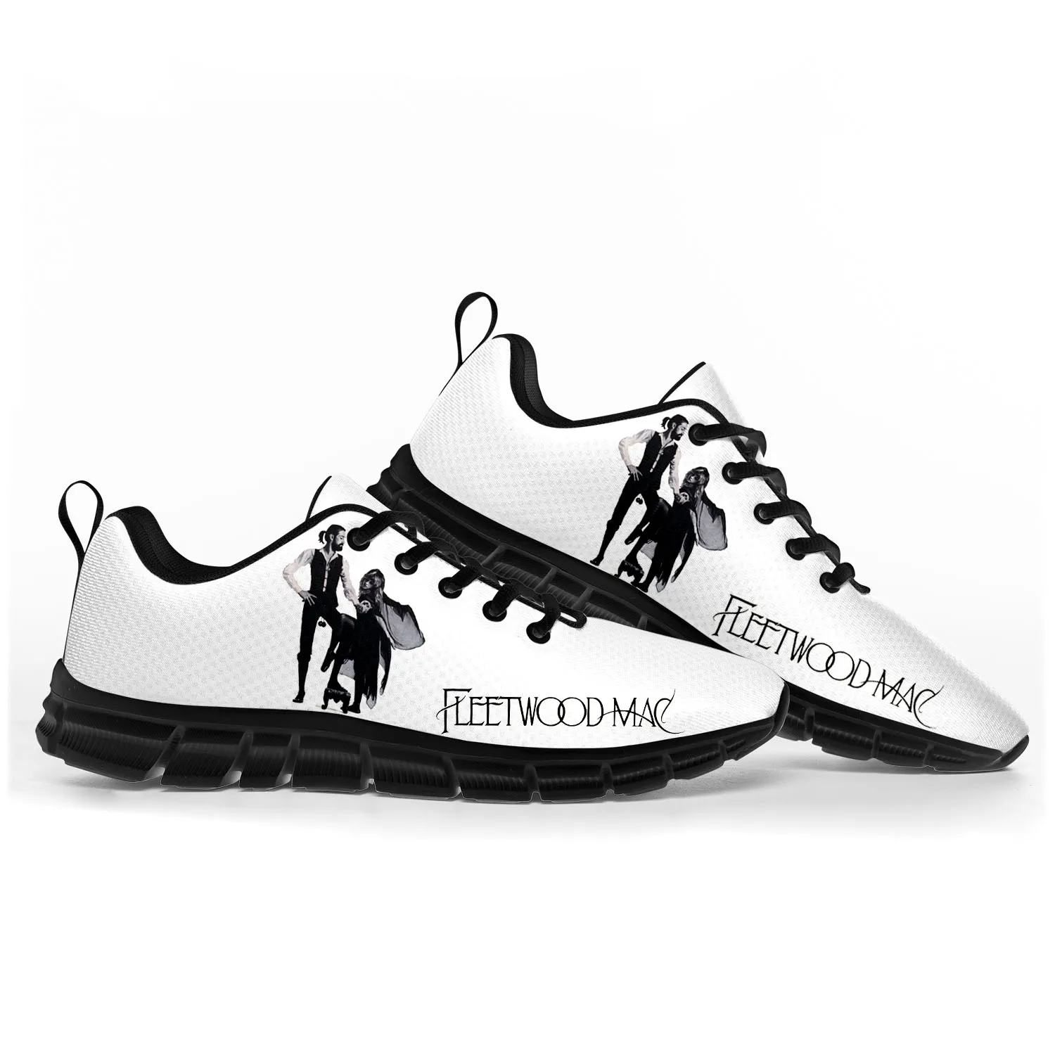 

Fleetwood Mac Pop Rock Band Sports Shoes Mens Womens Teenager Kids Children Sneakers Custom High Quality Couple Shoes Black