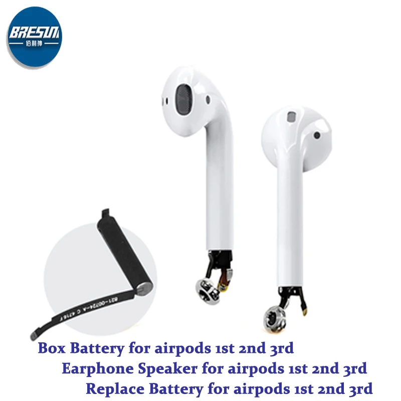 Сменный аккумулятор для Airpods 1st 2nd A1604 A1523 A1722 A2032 A2031 Air Pods 1 2 сменный GOKY93mWhA1604 |
