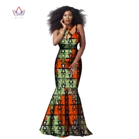 african dashiki beautiful dresses for women africa style printed dress classic batik cotton sleeveless halter dress wy1889