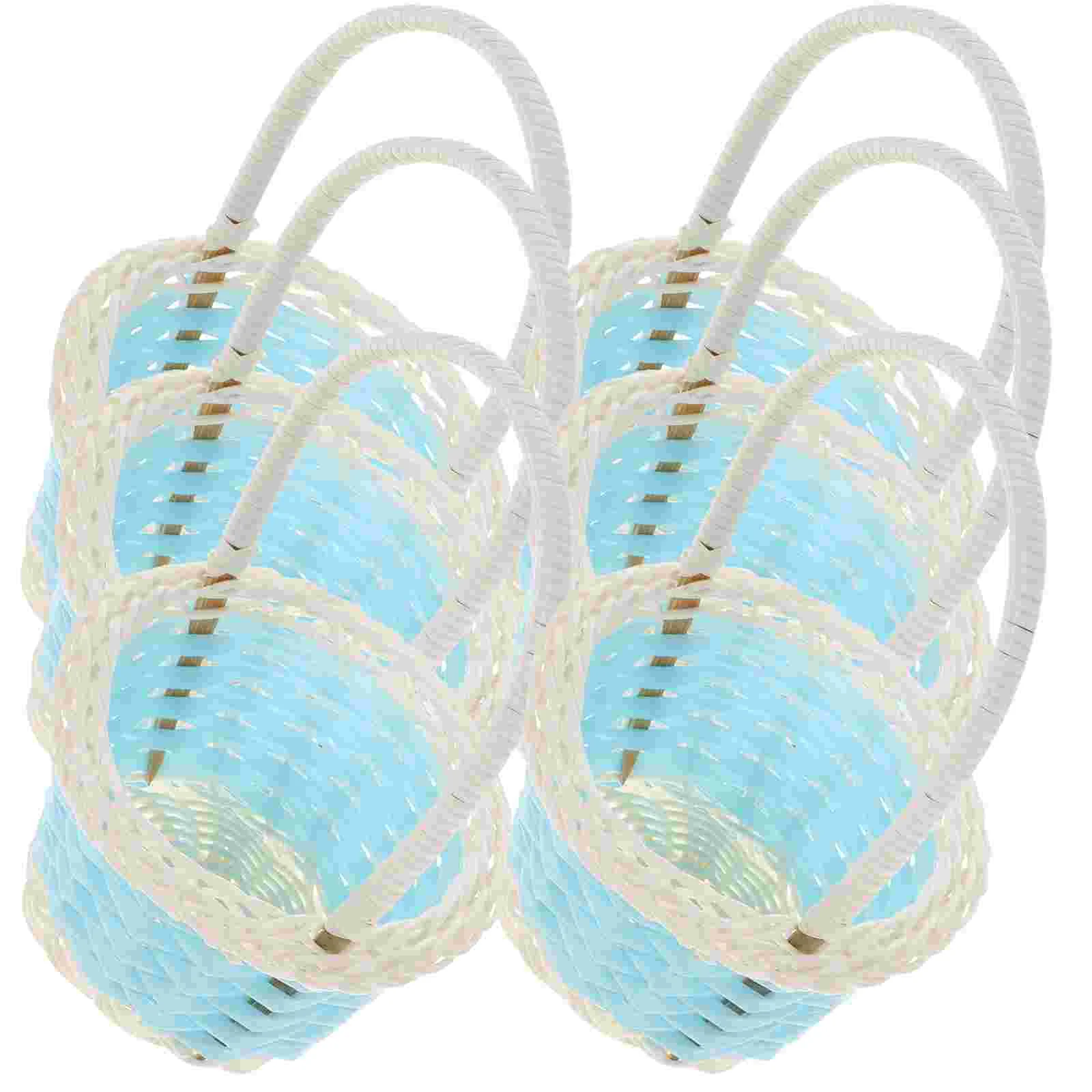 

6Pcs Mini Woven Baskets Miniature Basket for Party Favors Crafts and Decor