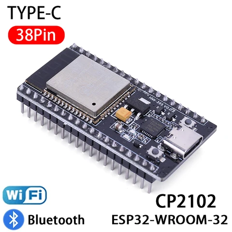ESP-WROOM-32 ESP32 Bluetooth Wifi, двухъядерный, Φ ESP32 30-контактная макетная плата CP2102 Type C ESP 32, модуль Nodemcu Bluetooth