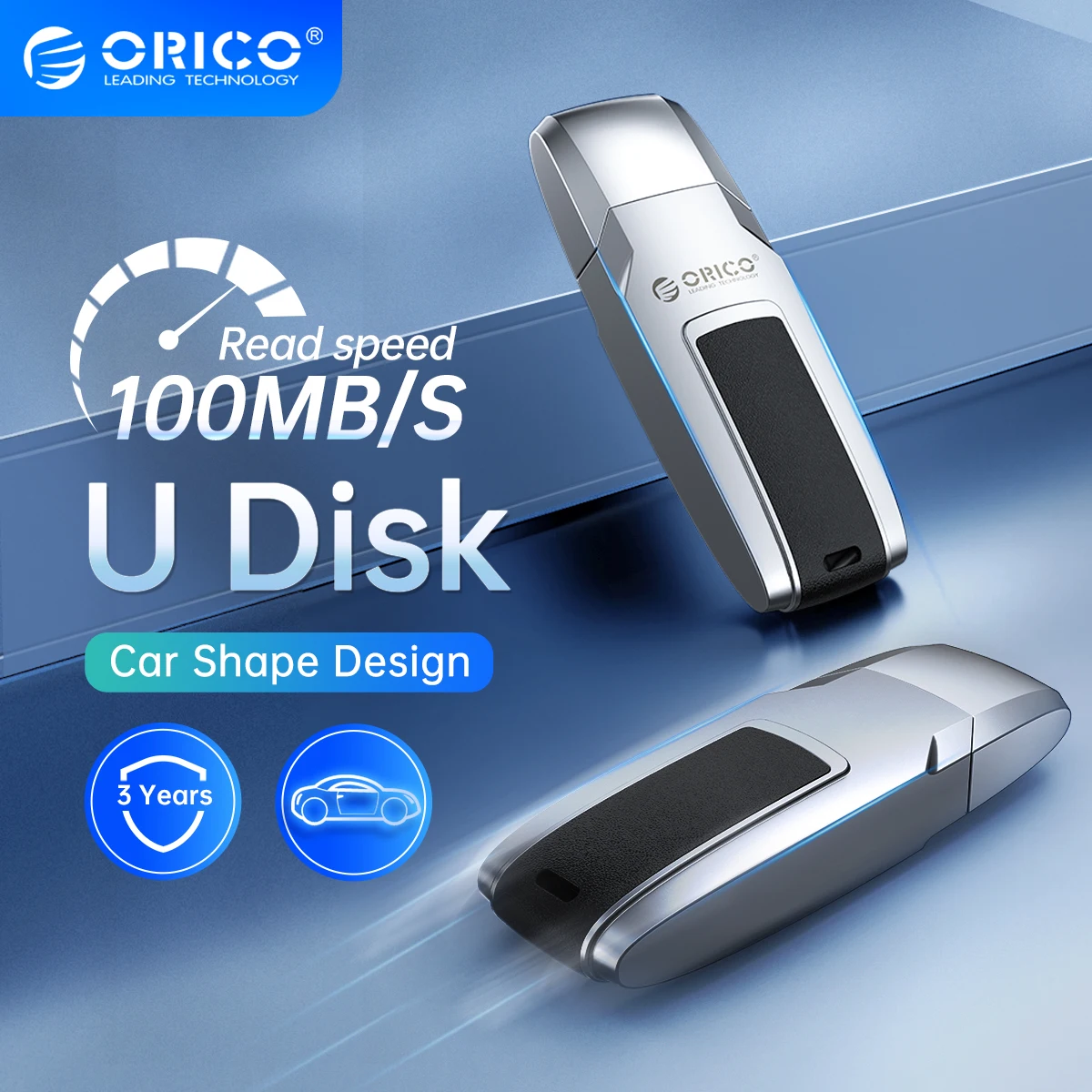 ORICO Usb Memory 100MB/S USB Flash Drive 64GB Metal Leather Pen Drive Type C 256GB 128GB 64GB 32GB Car Shape USB Stick Pendrive