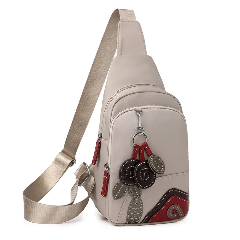 

Women's Waist Packs Chest Bag High Quality Nylon Fabric Crossbody Shoulder Bag For Women Stylish Style Elegant Pattern Women Bag