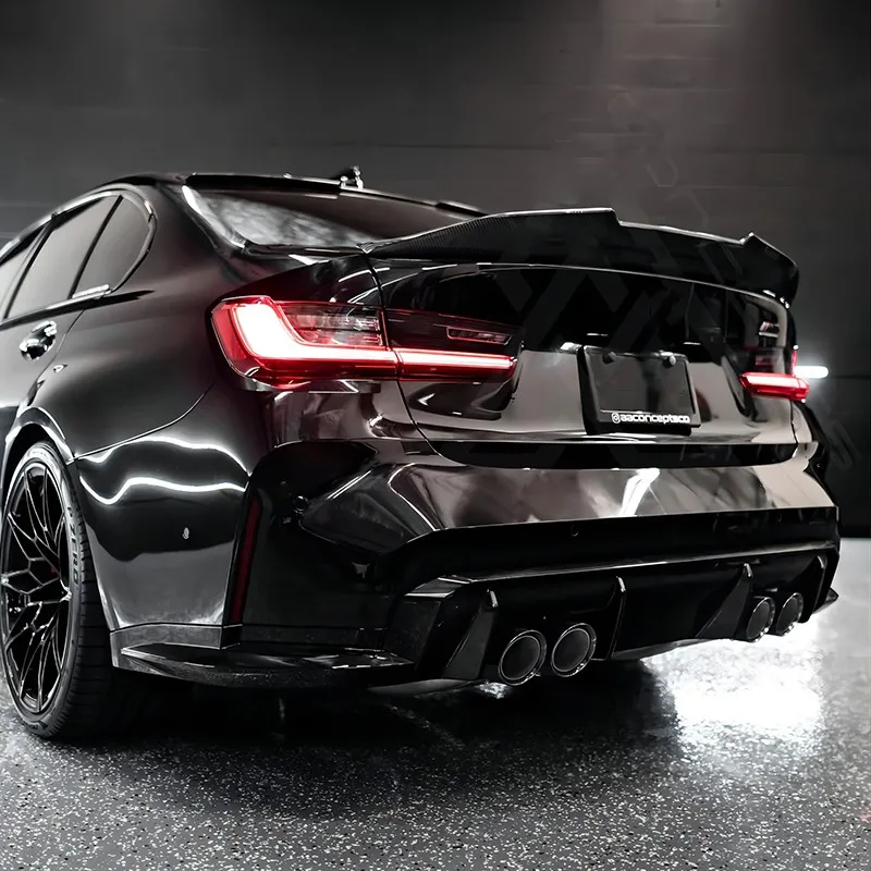 Фото Для Bmw 3 серии G20 320i 330d 330e 330i M340i M 340d G80 M3 2019-2023 PSM Стиль задняя крыша спойлер крыло ABS автомобильные аксессуары №3