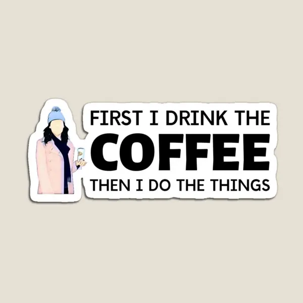 

Сначала я пью кофе, затем я делаю магнитную фотографию, домашние смешные наклейки, детский держатель, красочная фотография