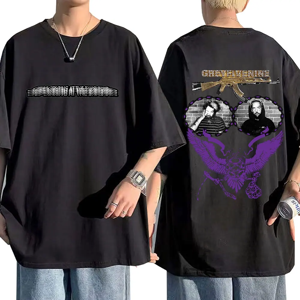 Мужская футболка с надписью $ uicideboy двусторонняя хлопковая унисекс в стиле