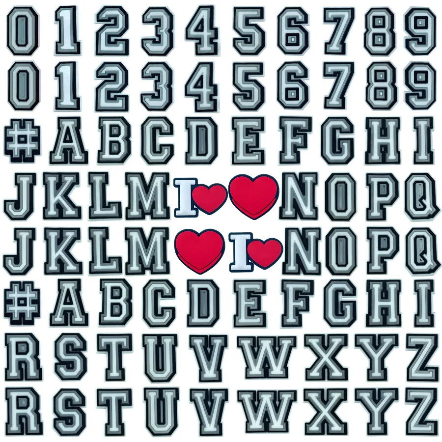 Набор из 78 подвесок для обуви с буквами и цифрами A-Z 0–9 # Подвески в виде крокодила