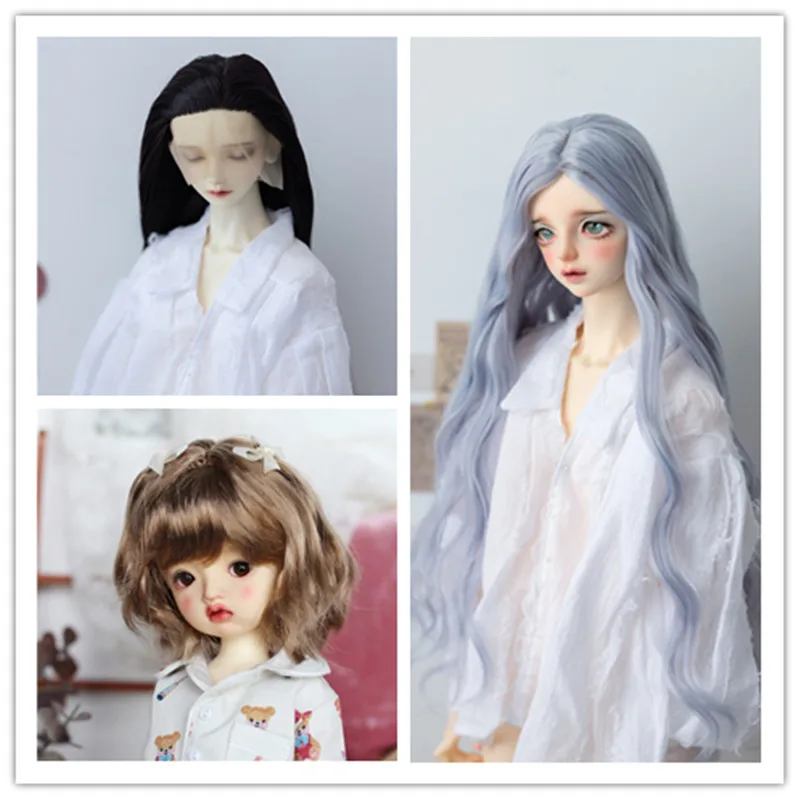 

BJD 3 points small 3 points wig false hair milk silk soft silk medium split big wave
