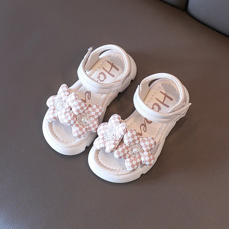 

Girls' Sandals 2022 Summer Children's Princess Sandals Students' Soft Soled Little Girls' Middle School Children's Beach Shoes