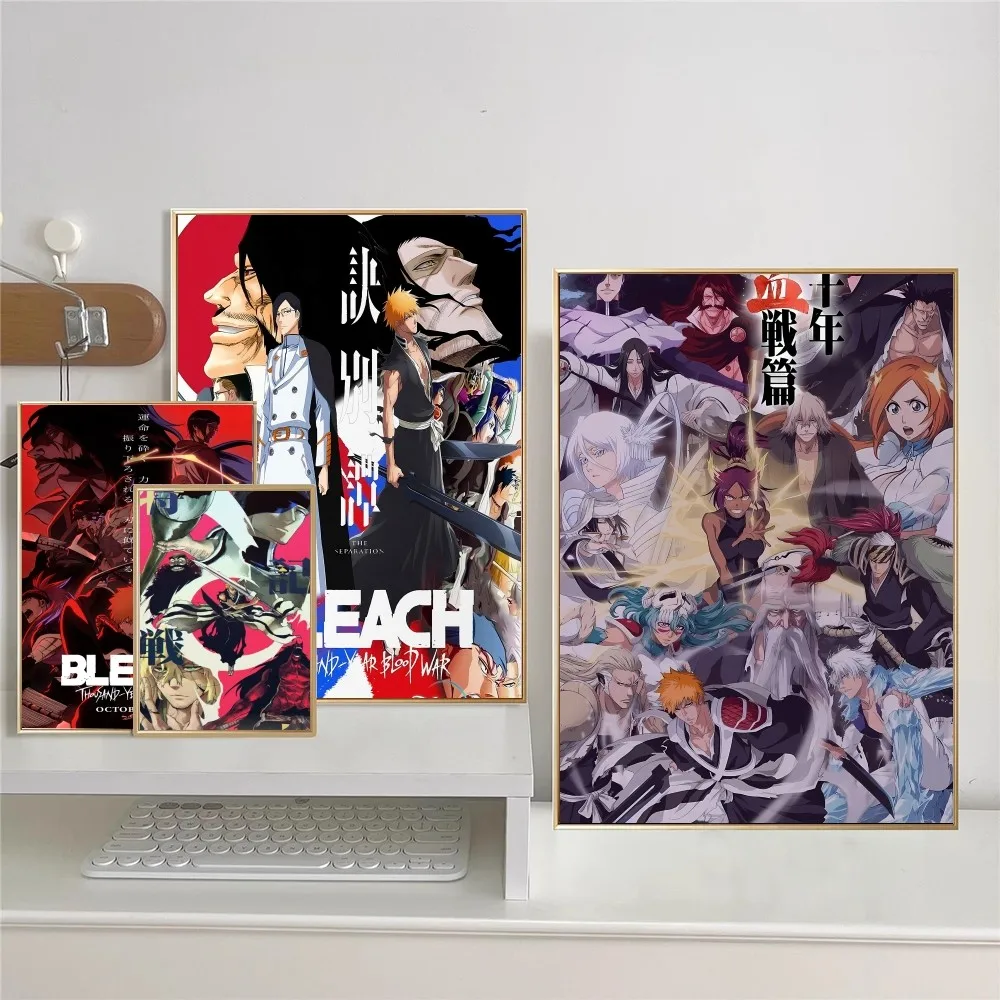 Anime Bleach Posters Sticky Fancy Wall Sticker For Living Room Bar Decoration Decor