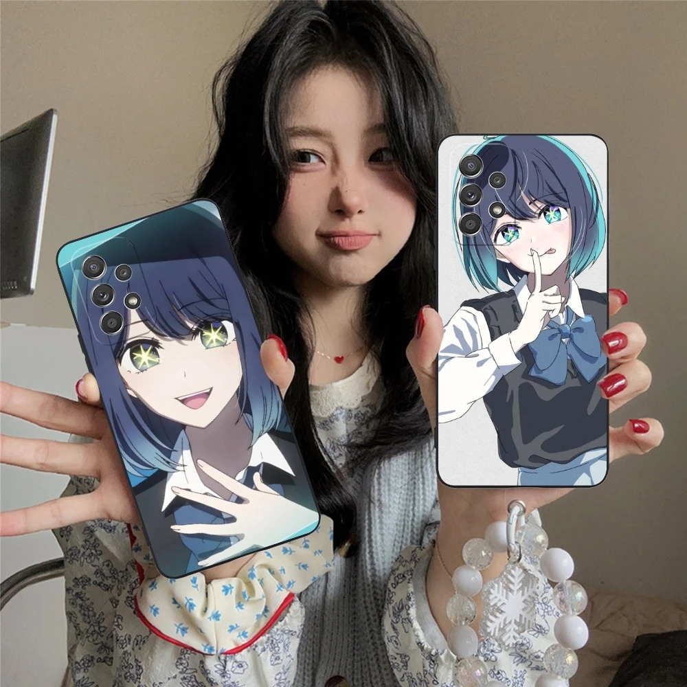 Oshinoko AI милый чехол для мобильного телефона Samsung Galaxy A91 73 71 70 54 53 52 34 24 23 21 S 5G черный