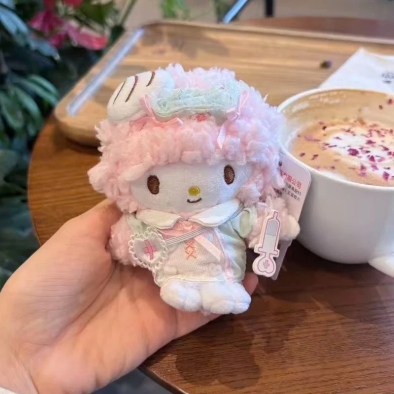 Фото Плюшевая игрушка Sanrio My Sweet Piano в костюме медсестры, брелок, милая плюшевая кукла-ягненок, аксессуар для сумки, декор, высокое качество, подарки для девочек №4