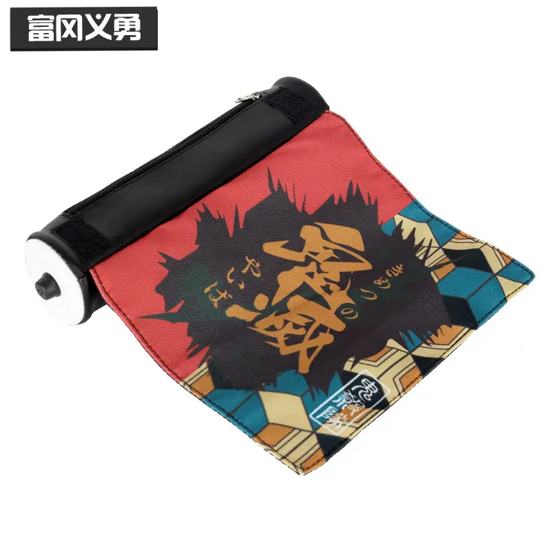 Аниме Demon Slayer Tokitou Muichirou Kamado Nezuko Косплей Мультяшная катушка для ручек Сумка