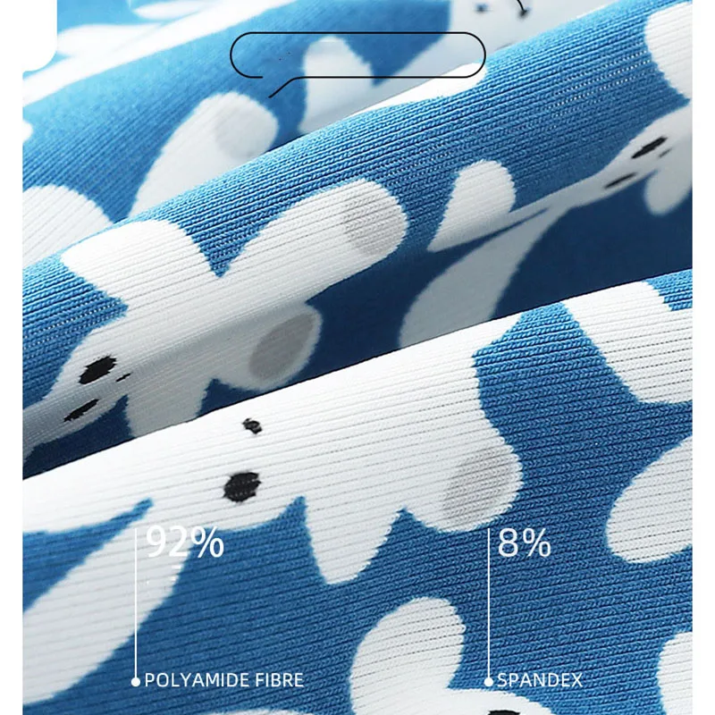 3Pcs Ultra-thin Breather Men Underwear Sexy Printing Ice Silk Male Underpants Mens Boxers Shorts Seamless Men's Panties