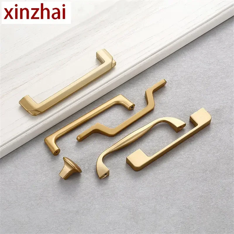 Алюминиевый сплав золотые ручки для шкафа ящиков кухонный шкаф дверные