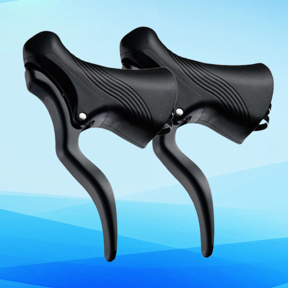 

2pcs Brake Handle Aluminum Alloy Cycle Brake Lever Bike Parts Accessories (Random Color)