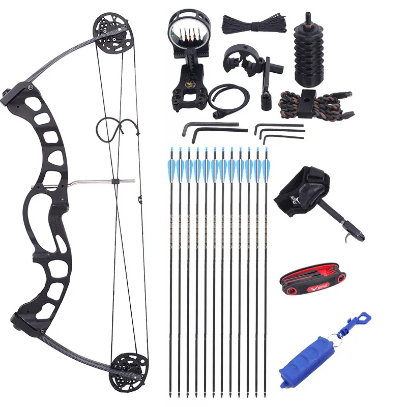 

40-60lbs Compound Bow Suit Pulley Bow Hunting Bow Archery Powerful Training Competition Bow Shooting Bow Outdoor Hunting Bow