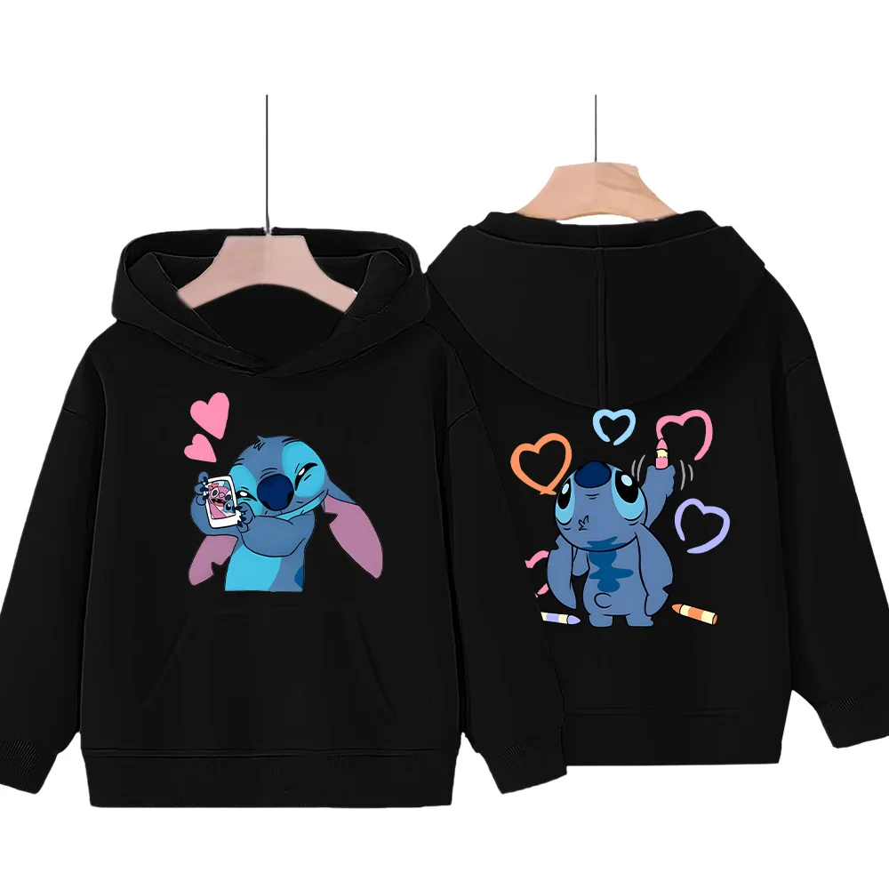 Детский Модный пуловер с принтом Стич