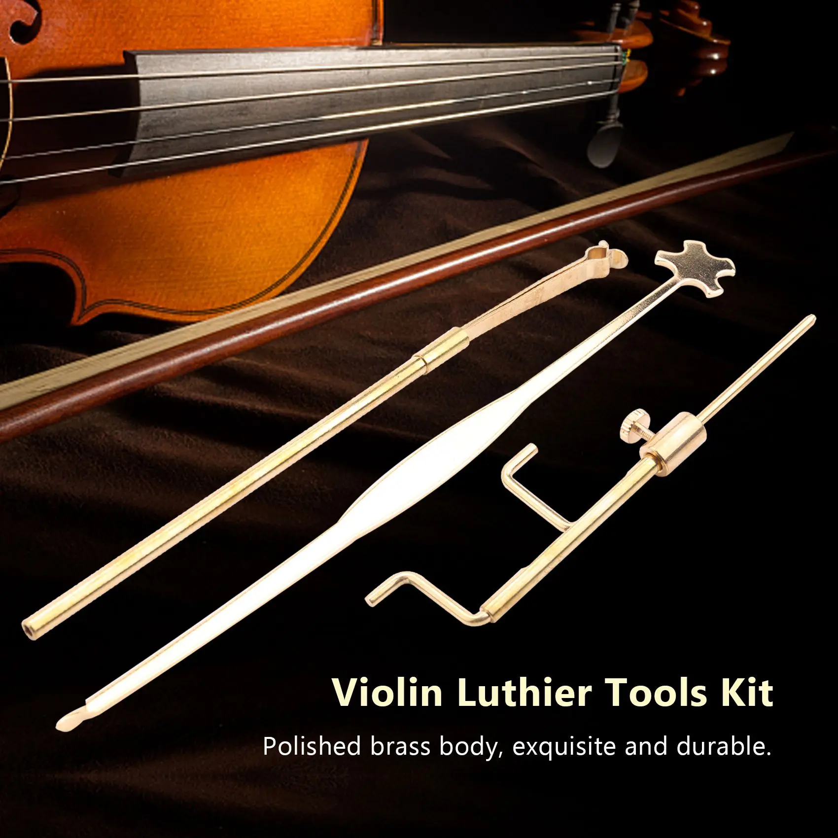 Латунный набор инструментов для скрипки звуковых стоек измеритель зажим