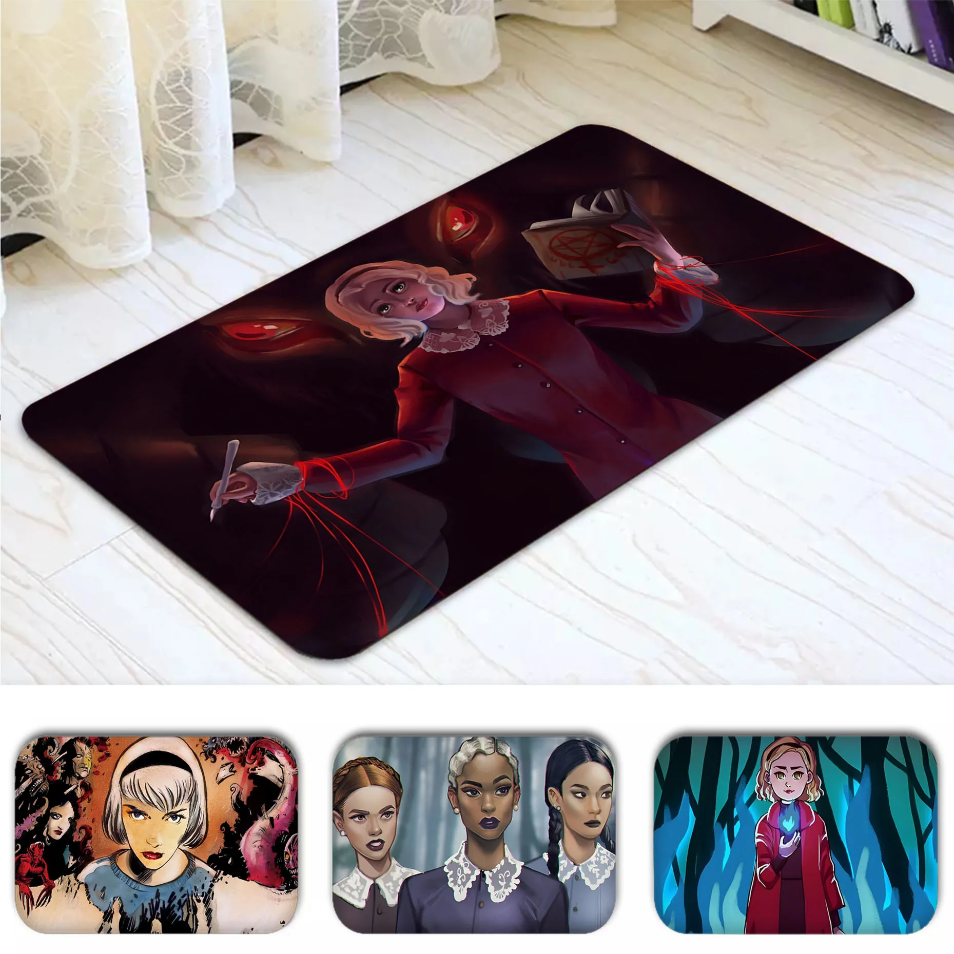 

Chilling Adventures Of Sabrina Floor Mat Entrance Door Mat Anti-slip Absorb Water Long Strip Cushion Bedroon Mat Toilet Rug