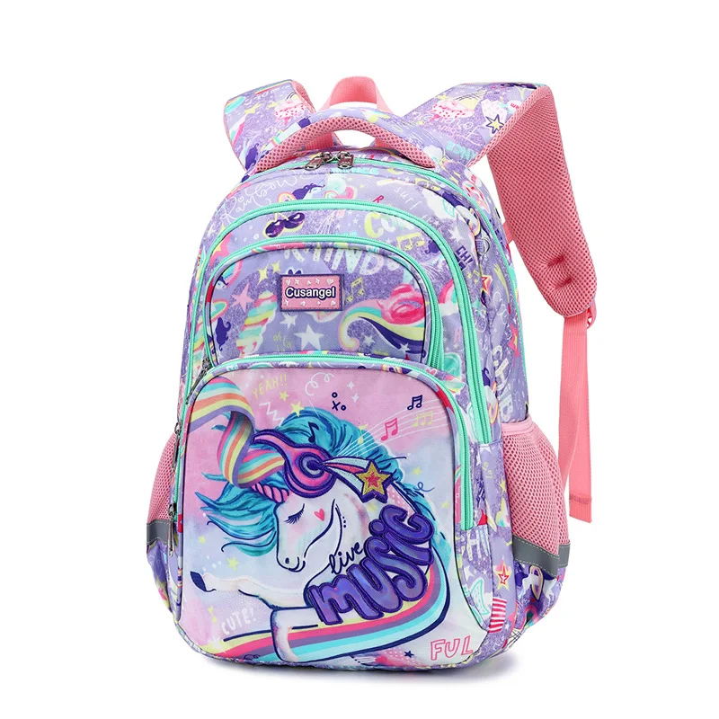 

Elementary School Bag Waterproof Children's School Bag Cartoon Pattern Backpack Ultra-light Ridge Protection Children's Backpack