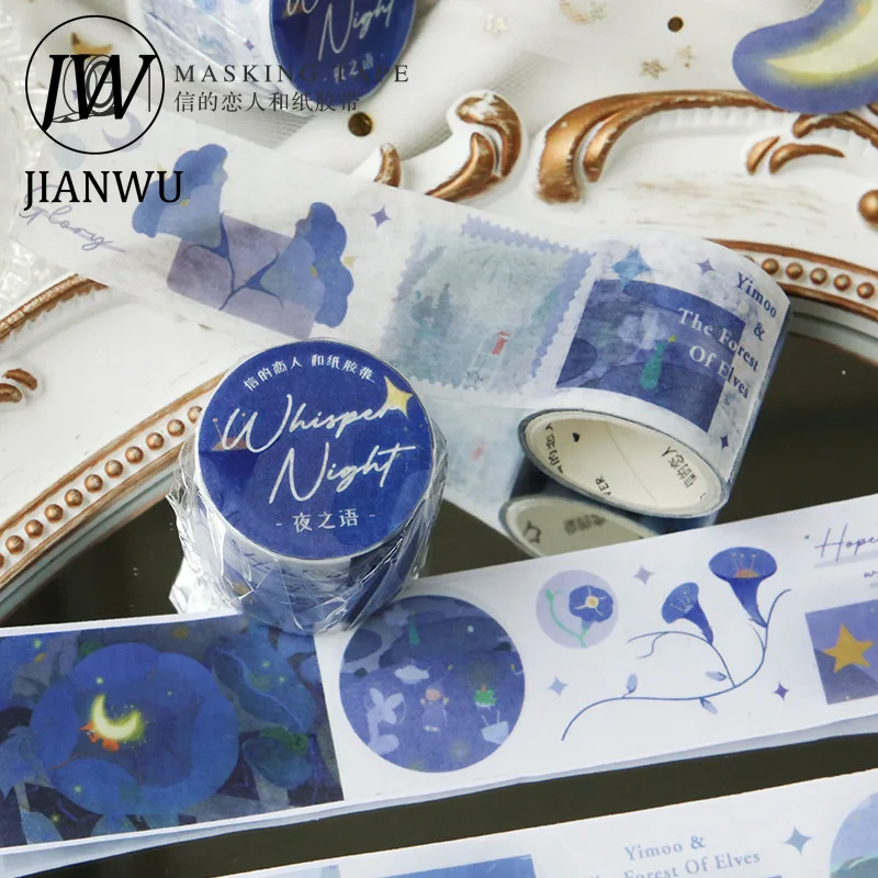 

JIANWU 3cm*300cm Cute Fairy Tale Washi Tape Cute Daily Collage Scrapbooking Decoration Material Masking Tape Kawaii Stationery