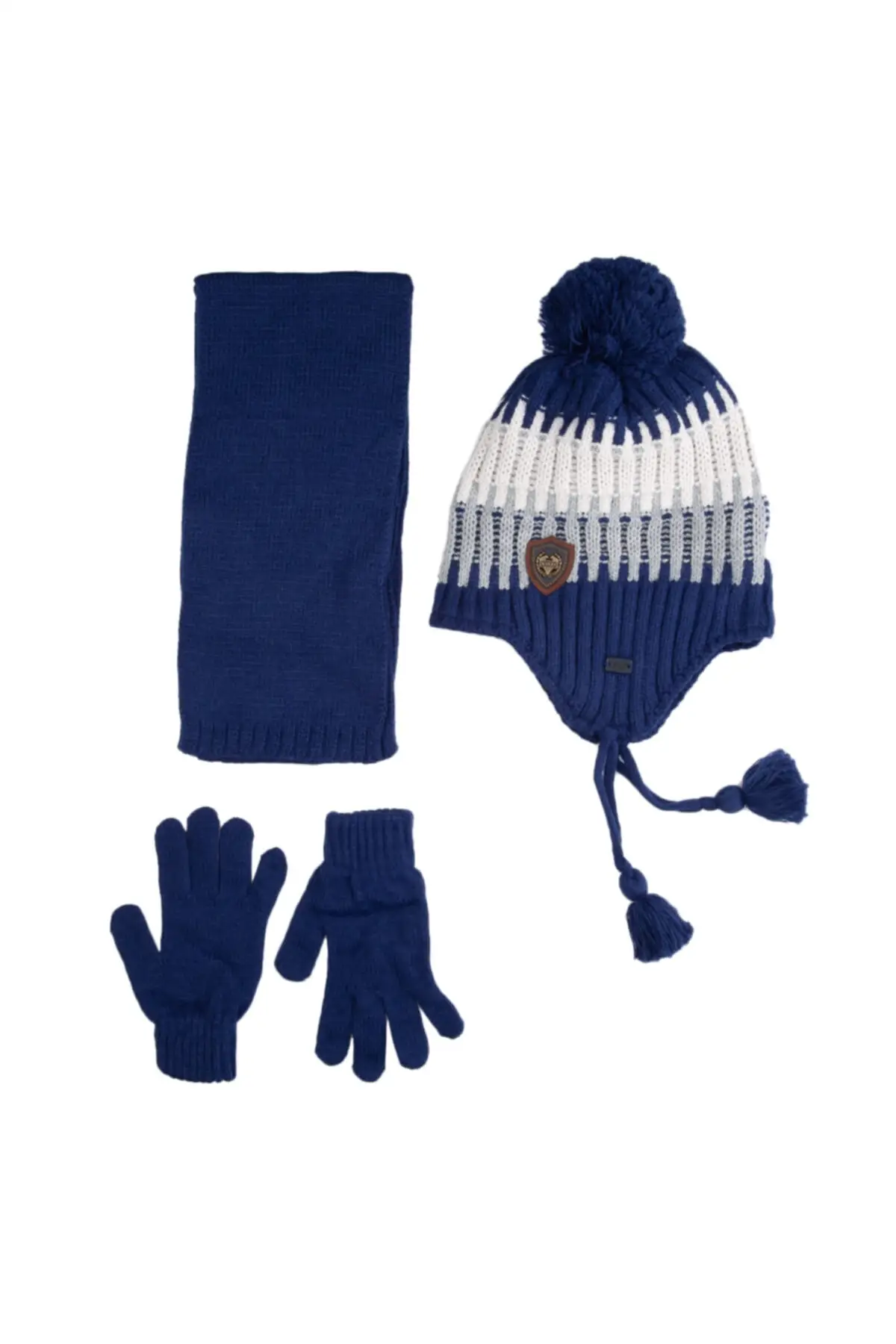 

Набор из шапки и перчаток для детей 4 лет 8 лет 3 шт. Зубной налет