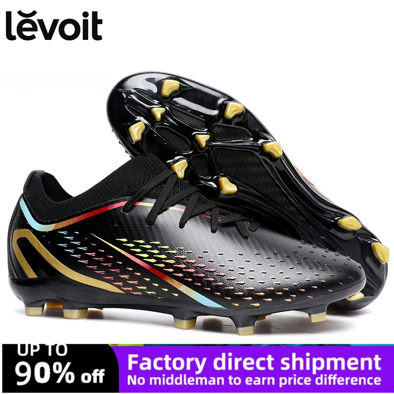 

New Men Soccer Shoes TF/FG High/Low Ankle Football Boots Male Outdoor Non-slip Grass Multicolor Training Match Sneakers EUR35-45