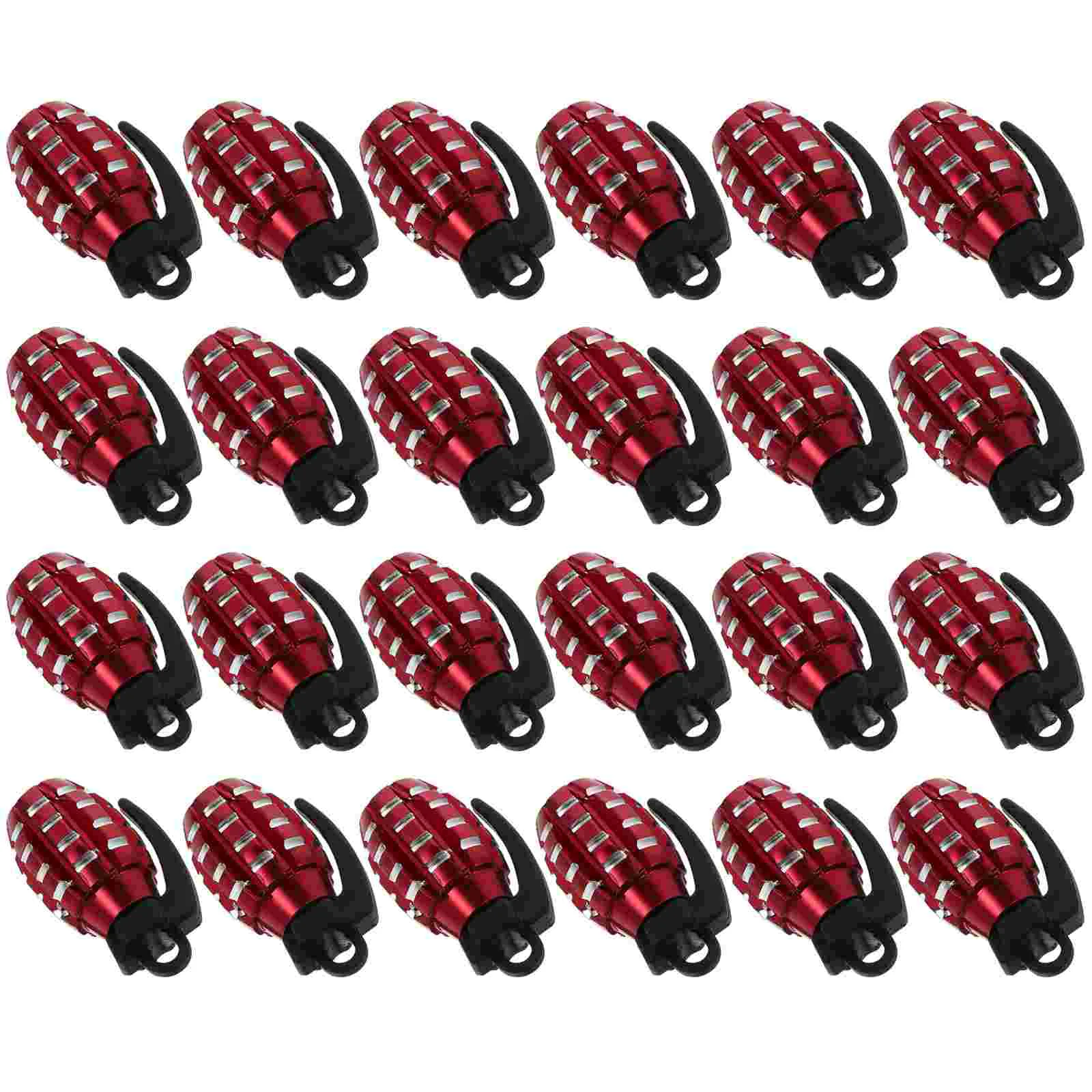 

24pcs Car Auto Decoration Tire Valves Stem Caps Dust-Proof Car Tire Accessories