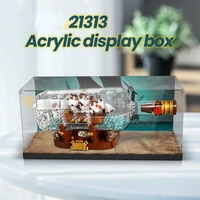 display container for lego clear acrylic 21313 ship in a bottle ideas acrylic clear display cas showcase lego set not included