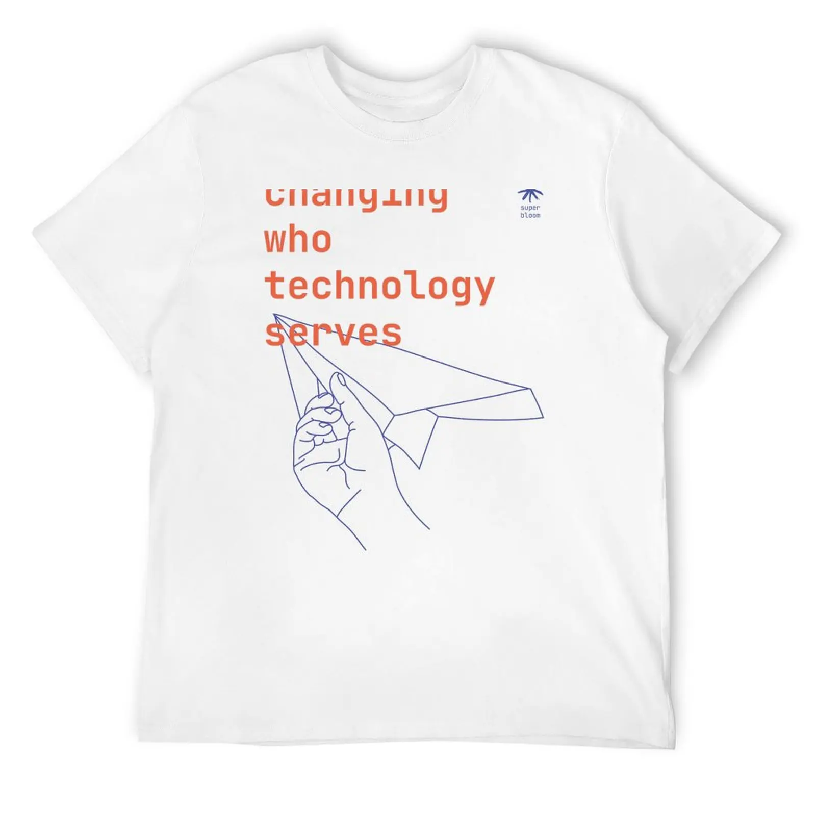 Футболка Superbloom Paper Plane роскошная футболка футболки большого размера мужские