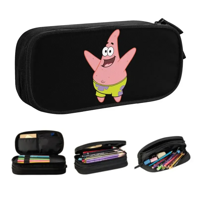 

Customized Patricks Anime Star Cute Pencil Case Girls Boys Large Capacity Pencil Pouch Students Stationery