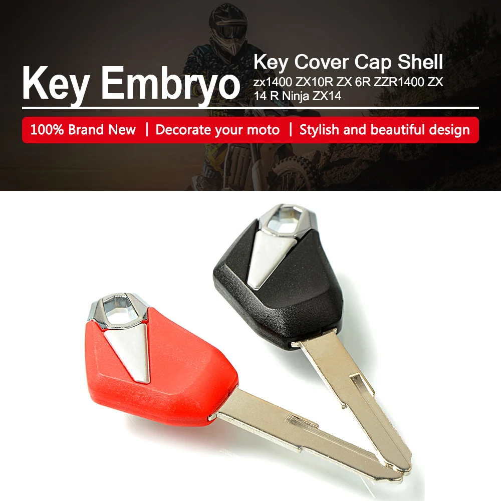 

Key Protection Motorcycle Uncut Blade Blank Key Embryo Cap Shell For Kawasaki 1400 ZX10R ZX 6R ZZR1400 ZX 14 R Ninja ZX14 Parts