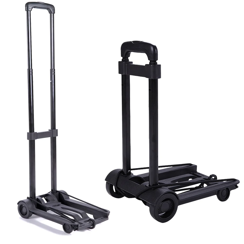 

Utility Cart with Wheels Foldable Collapsible Luggage Dolly Cart Portable Fold Dolly for Travel Moving and Office Use Handcart